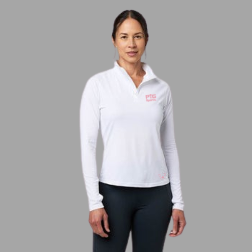 Performance 1/4 Zip Top - White