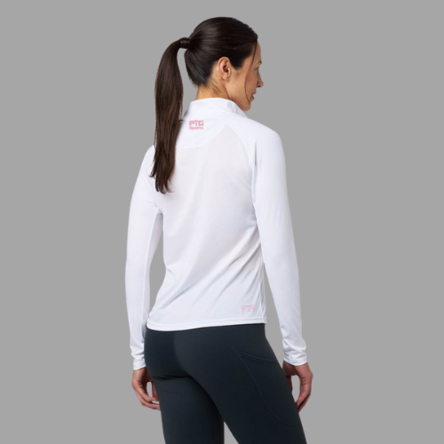 Performance 1/4 Zip Top - White