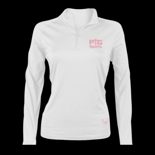 Performance 1/4 Zip Top - White